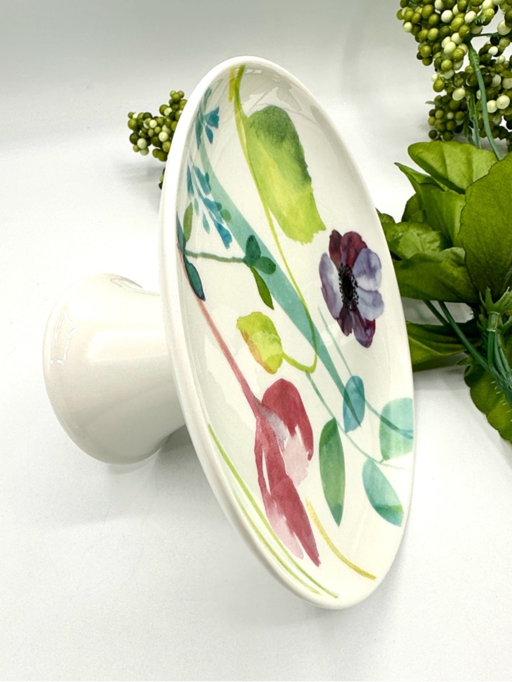 🪲HP Portmeirion Mini Cake Stand. “Water Garden”. Made in England